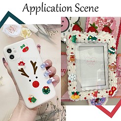 72 Stück 18 Stile Weihnachtsharz Decoden Cabochons&nbsp;RESI-SC0005-75