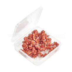 天然南赤瑪瑙ビーズ連売り  グレードA +  チップ  10~13x5~7x2~3mm  穴：1mm  約15.7インチ  1連売り/箱&nbsp;G-GL0001-01