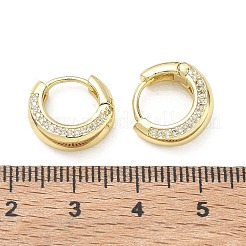 Créoles en laiton avec zircone cubique de micro pave&nbsp;KK-CBA30C7-02G