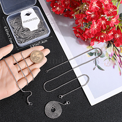 10 шт. цепочки-коробки из нержавеющей стали 304&nbsp;NJEW-BBC0001-11B