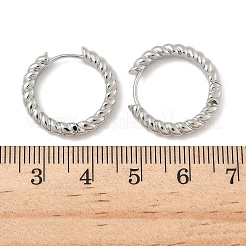 Латунные серьги обруча&nbsp;EJEW-D320-22P