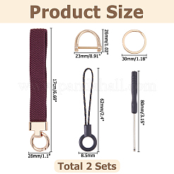 2 Set Schlüsselanhänger aus Zinklegierung&nbsp;KEYC-HS0001-12A