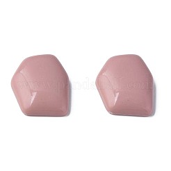 オペークアクリルカボション  不規則な六角形  淡いバイオレットレッド  25.5x19.5x5.5mm  約253個/500g&nbsp;MACR-S373-143-A14