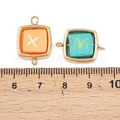 Пластиковая рамка ccb с бусинами из полимерной глины в виде букв&nbsp;KK-D103-07G