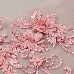 3d fleur organgza polyester broderie ornement accessoires&nbsp;DIY-WH0308-243B
