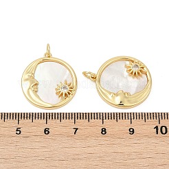 Латунные микро проложить кубического циркония подвески KK-U058-22G-01