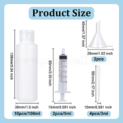 10 шт. пустые пластиковые бутылки с откидной крышкой для повторного использования&nbsp;MRMJ-BC0003-51