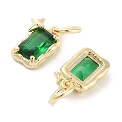 Латунные микро проложить кубического циркония подвески&nbsp;KK-C051-10G-02