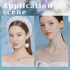 5шт латунь микро паве прозрачный кубический цирконий коннектор подвески&nbsp;KK-BBC0009-23