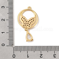 Подвески из латуни с прозрачным фианитом&nbsp;KK-P340-48G