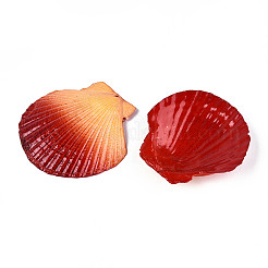 Большие подвески из натуральной ракушки гребешка&nbsp;SSHEL-T017-14D