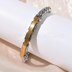 Браслеты-цепочки из нержавеющей стали 201/304 для унисекс BJEW-F522-03G