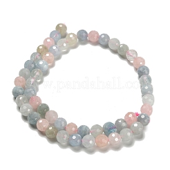 Природные морганит нитей бисера&nbsp;G-H329-F01-8mm