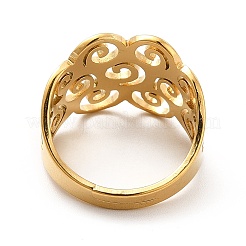 Ионное покрытие (ip) 201 нержавеющая сталь облако регулируемое кольцо для женщин&nbsp;LS-RJEW-F131-01G