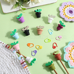 60 шт. пластиковый держатель для маркеров петель для вязания крючком&nbsp;TOOL-SC0001-64