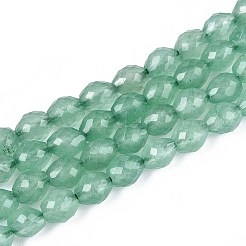 Природные окрашенные белого нефрита нитей бисера G-T142-89C