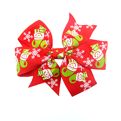 Рождественские grosgrain заколки крокодил OHAR-Q053-M