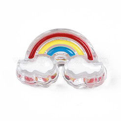 Прозрачные бусины из акриловой эмали OACR-N130-026