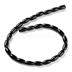 Natürliche schwarze Onyx-Achat-Perlenstränge&nbsp;G-NH0019-C05-11