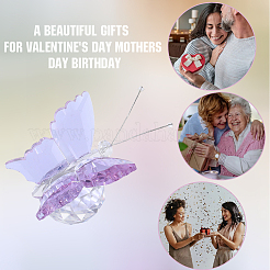 1шт стеклянные хрустальные бабочки для украшения витрины&nbsp;LAMP-CN0001-01A