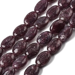 Натуральный лепидолит / пурпурный слюдяный камень бисер пряди&nbsp;G-B167-B01-10x14mm