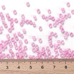 TOHOラウンドシードビーズ  日本製シードビーズ  （裏地にカラークリスタル/ネオンカーネーション969)枚  8/0  3mm  穴：1mm  約222PCS /ボトル  10 G /ボトル&nbsp;SEED-JPTR08-0969
