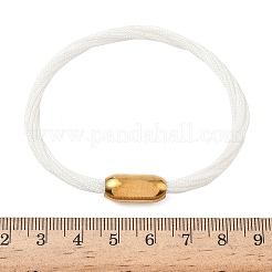 Armbänder aus Edelstahl 304 mit Polyester-Metallkordel für Damen&nbsp;BJEW-Z145-01G-32