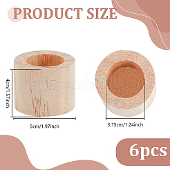 Kerzenständer aus Massivholz&nbsp;DIY-WH0899-594