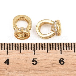Messing-Mikro pflastern Zirkonia Anhänger bails&nbsp;KK-H268-12G