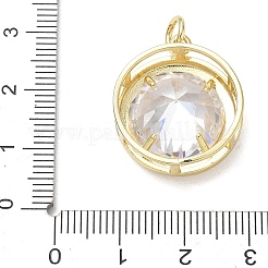 Ciondoli in ottone con pavé di zirconi chiari&nbsp;KK-CBA56EF-36B-G