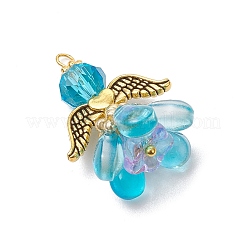 Подвески-ангелы из стеклянных бисеров&nbsp;PALLOY-MZ00631-02