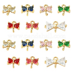 20 шт. позолоченные латунные подвески для стеклянного разъема&nbsp;KK-CJ0002-28