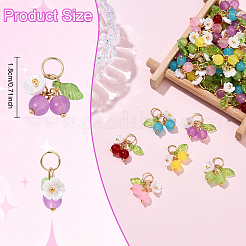 10шт стеклянные подвески PALLOY-YW00093-01