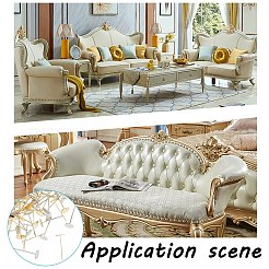 Железные плоские гвозди с круглой головкой AJEW-GA0001-51-C