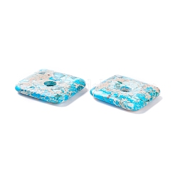 天然レガライト/インペリアルジャスパー/海底堆積物ジャスパーペンダント  正方形  40x40x8.6x7.5mm&nbsp;G-K317-E01