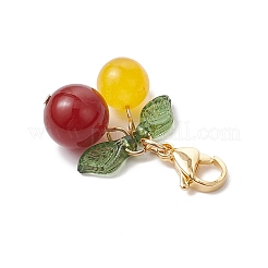 Подвесные украшения из вишневого натурального сердолика HJEW-TA00333