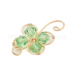 2шт стеклянные подвески PALLOY-JF02959-01