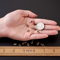 Латунные микро проложить кубического циркония подвески ZIRC-TA0001-15G