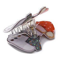 Рождественские пластиковые заколки-коготь PHAR-K006-01C