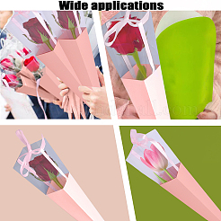 Конусная радужная бумага одинарная роза упаковка подарочные коробки CON-WH0085-50B