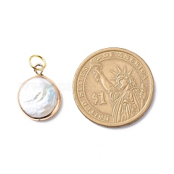 Гальванические подвески с натуральным жемчугом барокко кеши PALLOY-JF01896