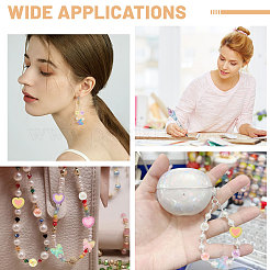 Kit di perline distanziatrici in acrilico e ottone con strass a forma di cuore e farfalla&nbsp;DIY-CA0008-06