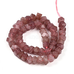Природного кварца клубники нитей бисера G-N347-09A-04