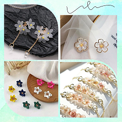 150個の合金カボション  花  ライトゴールド  7x6.5x5mm&nbsp;FIND-SC0013-25KCG