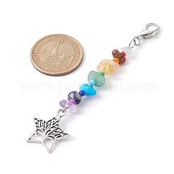 Decorazioni pendenti in lega di stile tibetano dell'albero della vita&nbsp;HJEW-JM01667-03