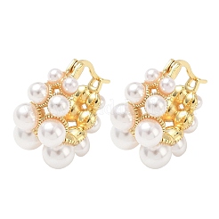 Boucles d'oreilles en laiton de cercle pour les femmes&nbsp;EJEW-A168-23G