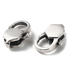 タイスターリングシルバーカニカン925個  六角  アンティークシルバー  11x7x3mm  穴：1.2mm&nbsp;STER-D003-31P