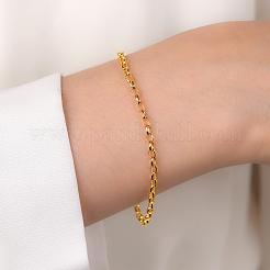 Минималистичный браслет-цепочка из серебра s925 с геометрическим узором O для женщин SE6162