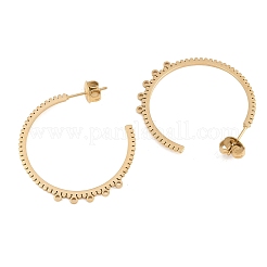 Boucles d'oreilles à tige en acier inoxydable 304&nbsp;STAS-C182-01A-G