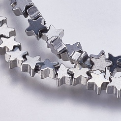 Electroplate non magnetici ematite sintetico fili di perline&nbsp;G-K237-07B